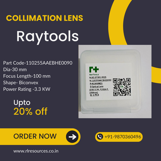 Raytools Collimation Lens 110255AAFBHE0090 D30-3.3KW,F100-A-P,1064nm