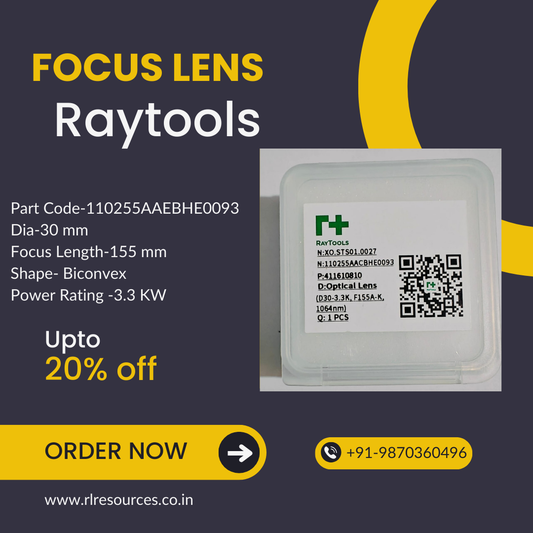 Raytools Collimation Lens 110255AAFBHE0094 D30-3.3KW,F155-B-K,1064nm