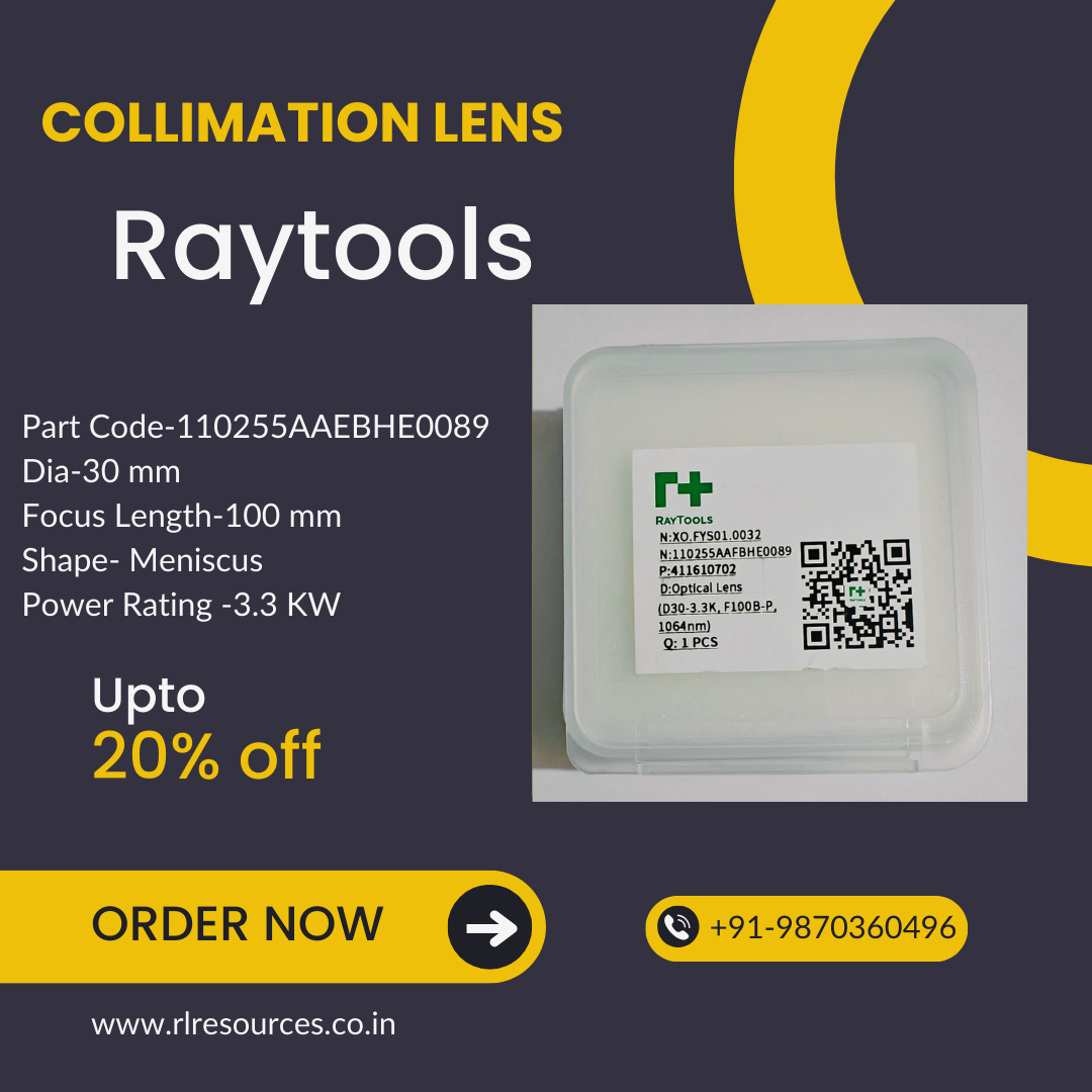 Raytools Collimation Lens 110255AAFBHE0089 D30-3.3KW,F100-B-P,1064nm