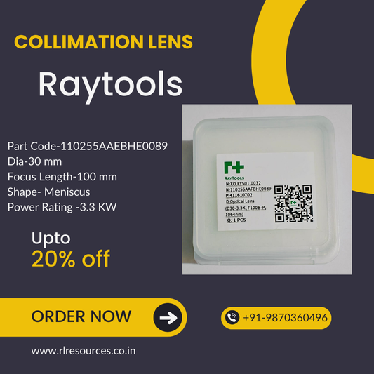 Raytools Collimation Lens 110255AAFBHE0089 D30-3.3KW,F100-B-P,1064nm