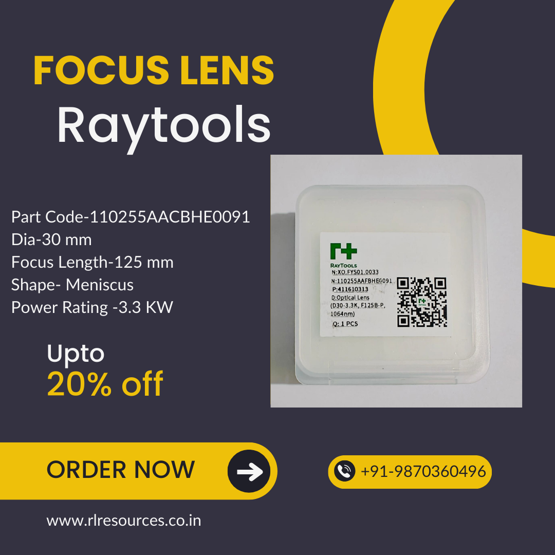 Raytools Collimation Lens 110255AAFBHE0091 D30-3.3KW,F125-B-P,1064nm