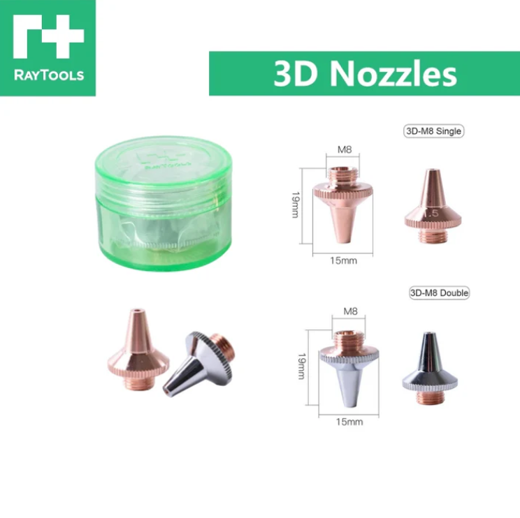 Raytools Original Single/Double Layer 3D Nozzle D15*M8